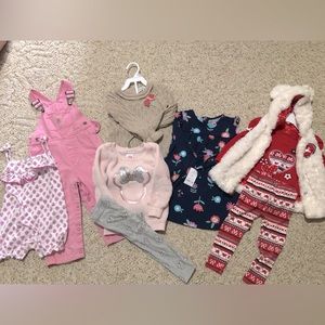 Bundle of 24m 24 month clothes. Carters, Carhartt, Rachel Zoe, Disney Minnie